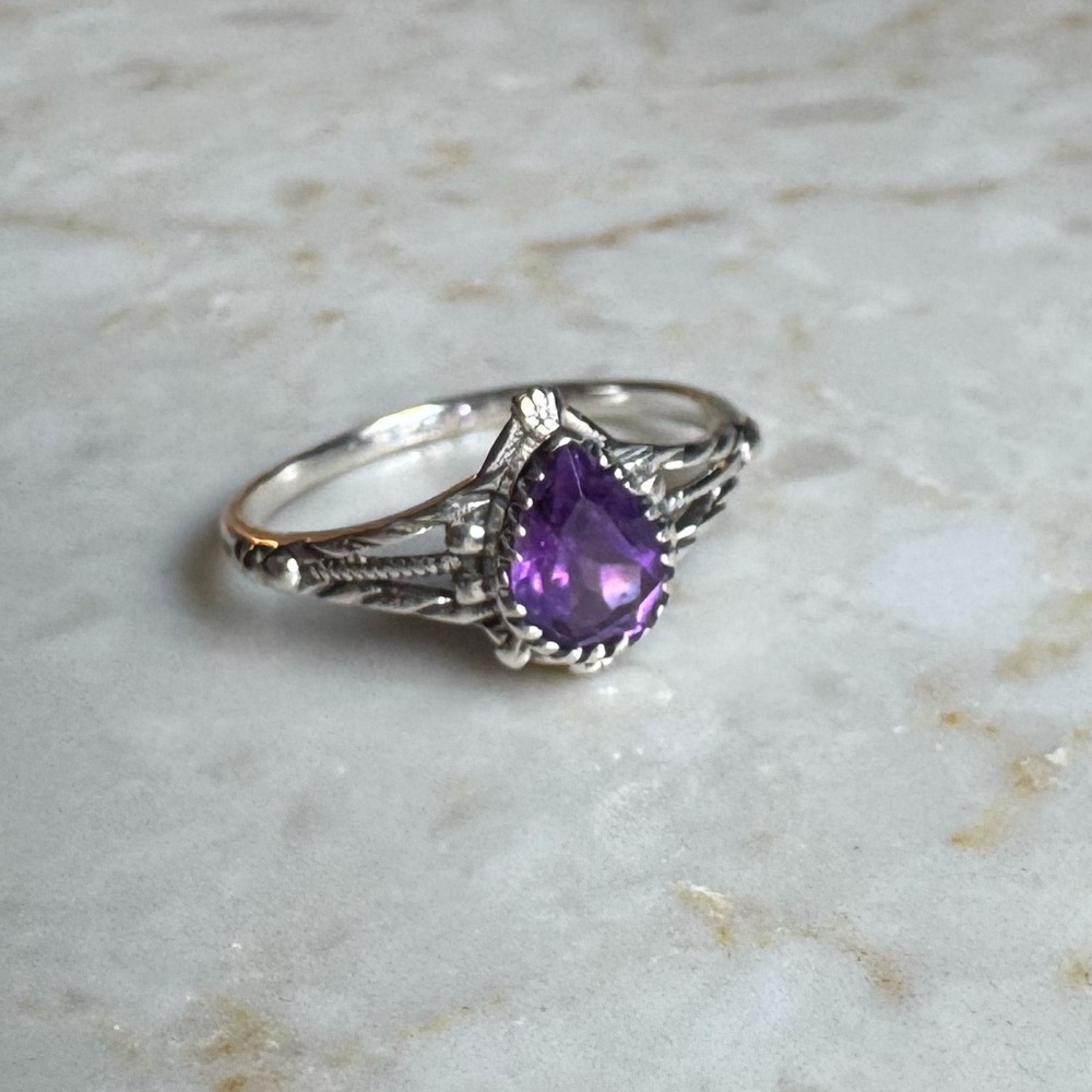 NWOT Sundance Twilight Thicket Ring, Amethyst, Sterling Silver